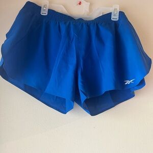 Reebok Blue Athletic Shorts Lightweight Breathable Design